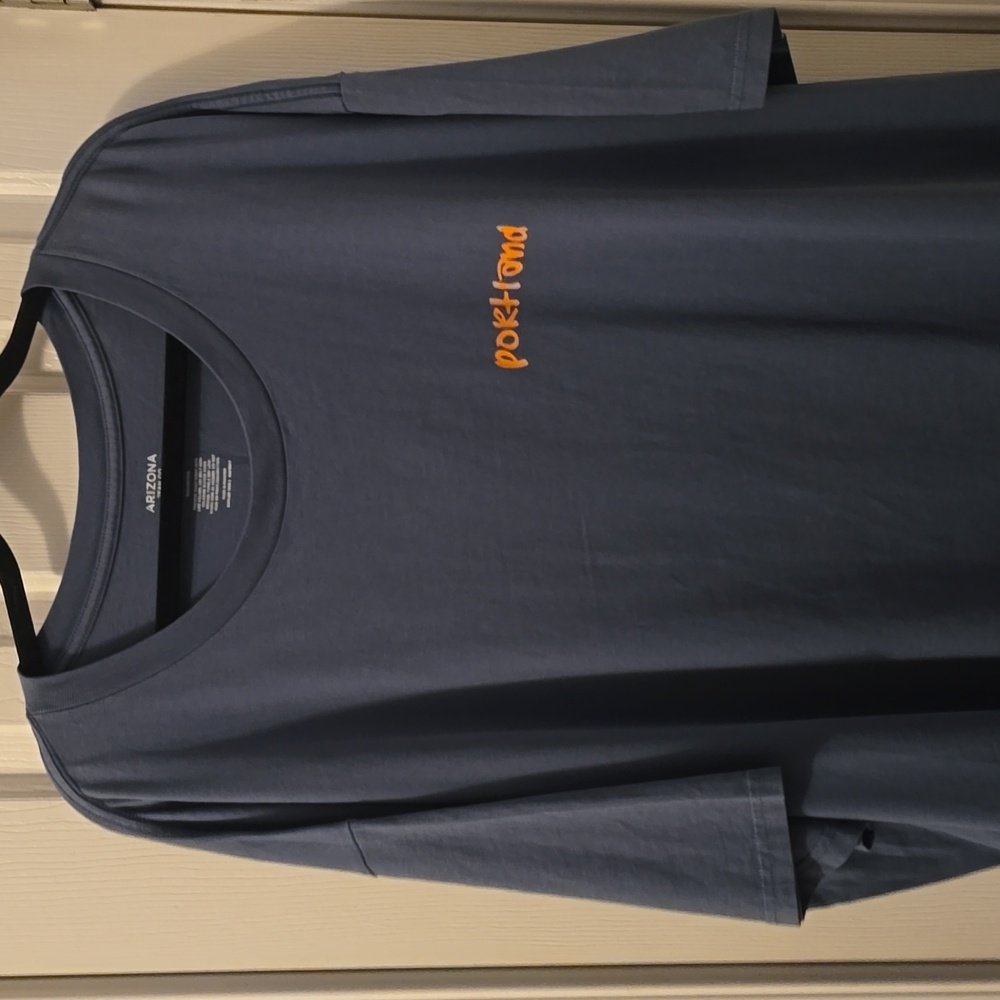 ARIZONA JEAN CO BLUE "PORTLAND" MENS BIG AND TALL SHORT SLEEVE TEE SIZE 3XL